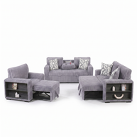 Luxury Convertible Fabric Sofa Set