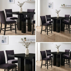 Modern Counter Height Dining Table Set – 4 Seater