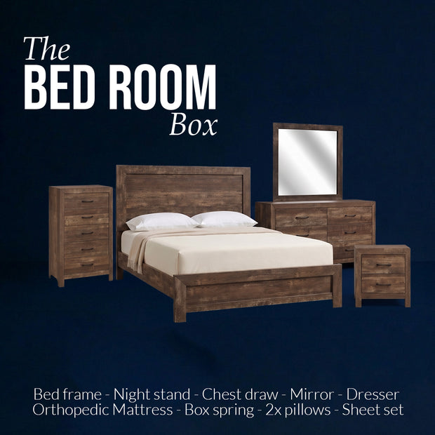 Modern Complete Bedroom Box with Mattress