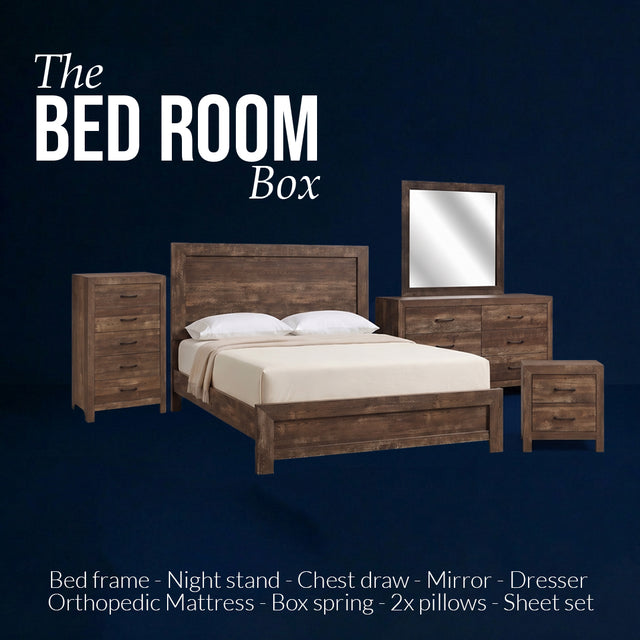 Modern Complete Bedroom Box with Mattress