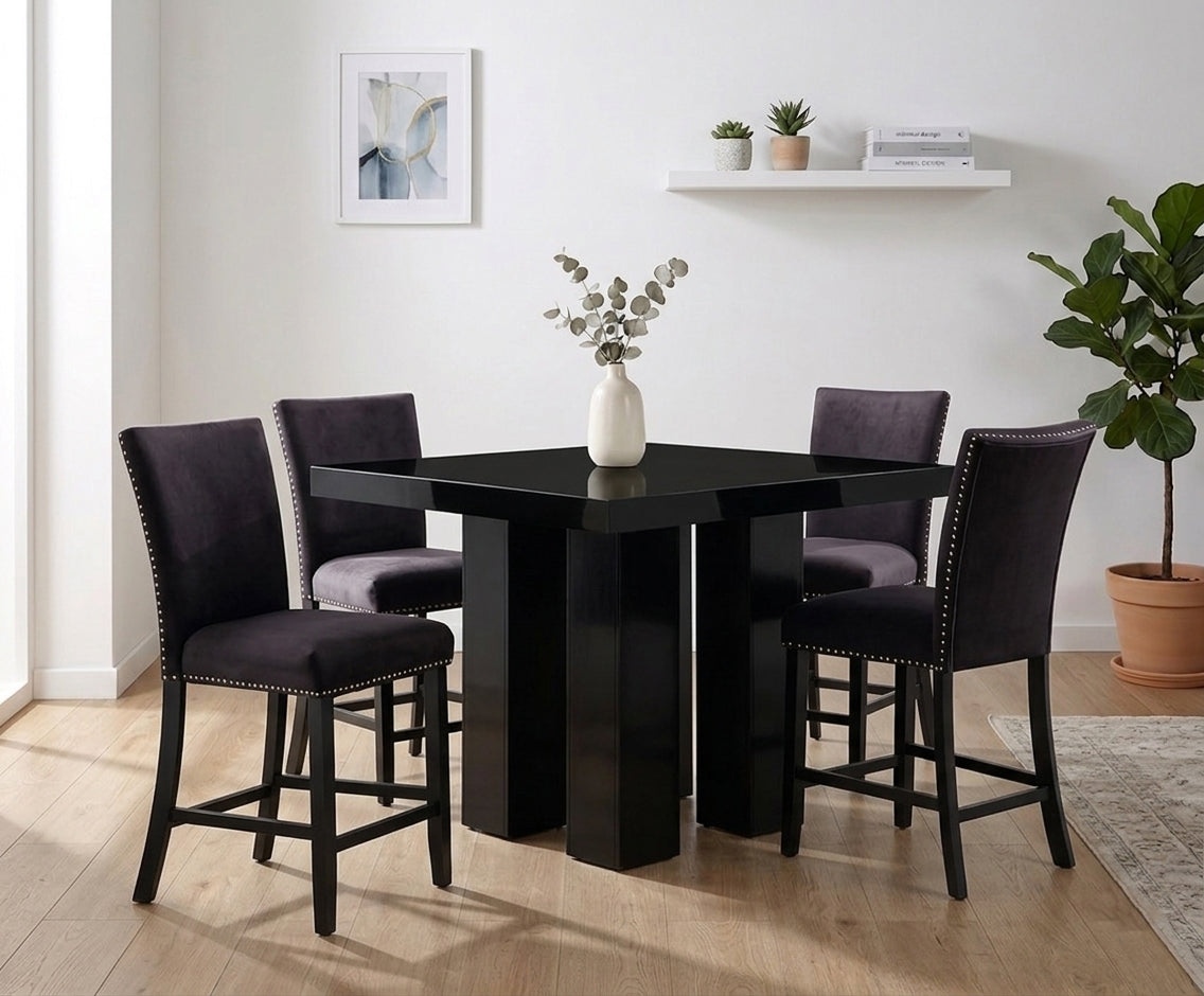 Modern Counter Height Dining Table Set – 4 Seater
