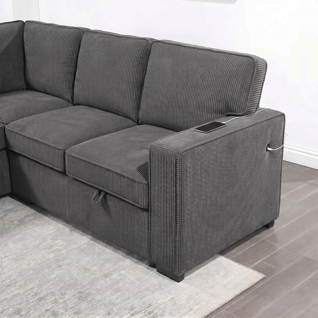 3-Seater Luxury Storage Sofa