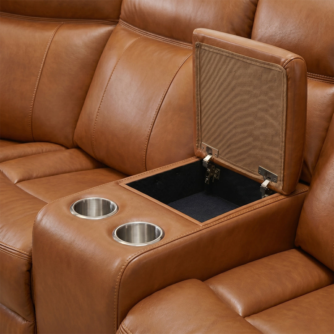Luxury Sectional Leather Recliner Sofa