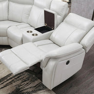 Luxury Sectional Leather Recliner Sofa